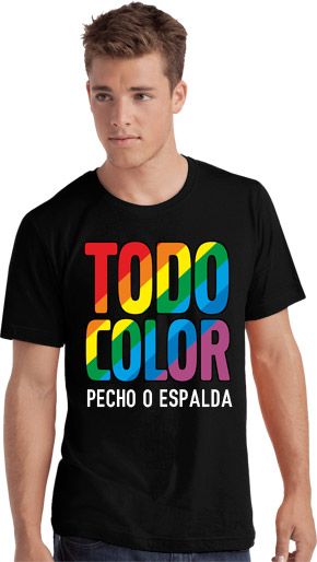 Dato Alcanzar Noble Camiseta Color Serigrafia Digital DINA3 - Ecamisetas